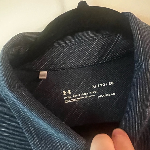 XL Under Armour HeatGear polo shirt (loose). Green - Picture 2 of 3